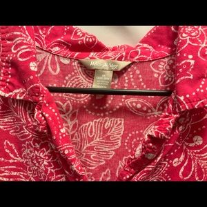 Floral button up shirt by white Stag size 4x